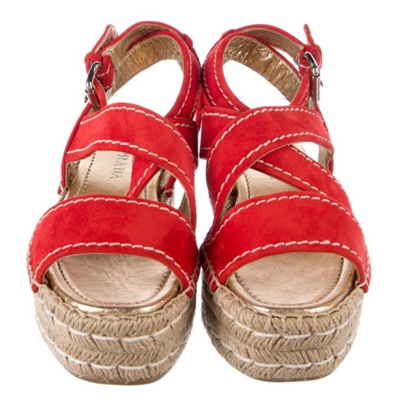 ♥️PRADA♥️ Red Suede Espadrilles - Picture 5 of 6